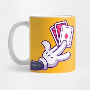 Hand Holding Card Mug